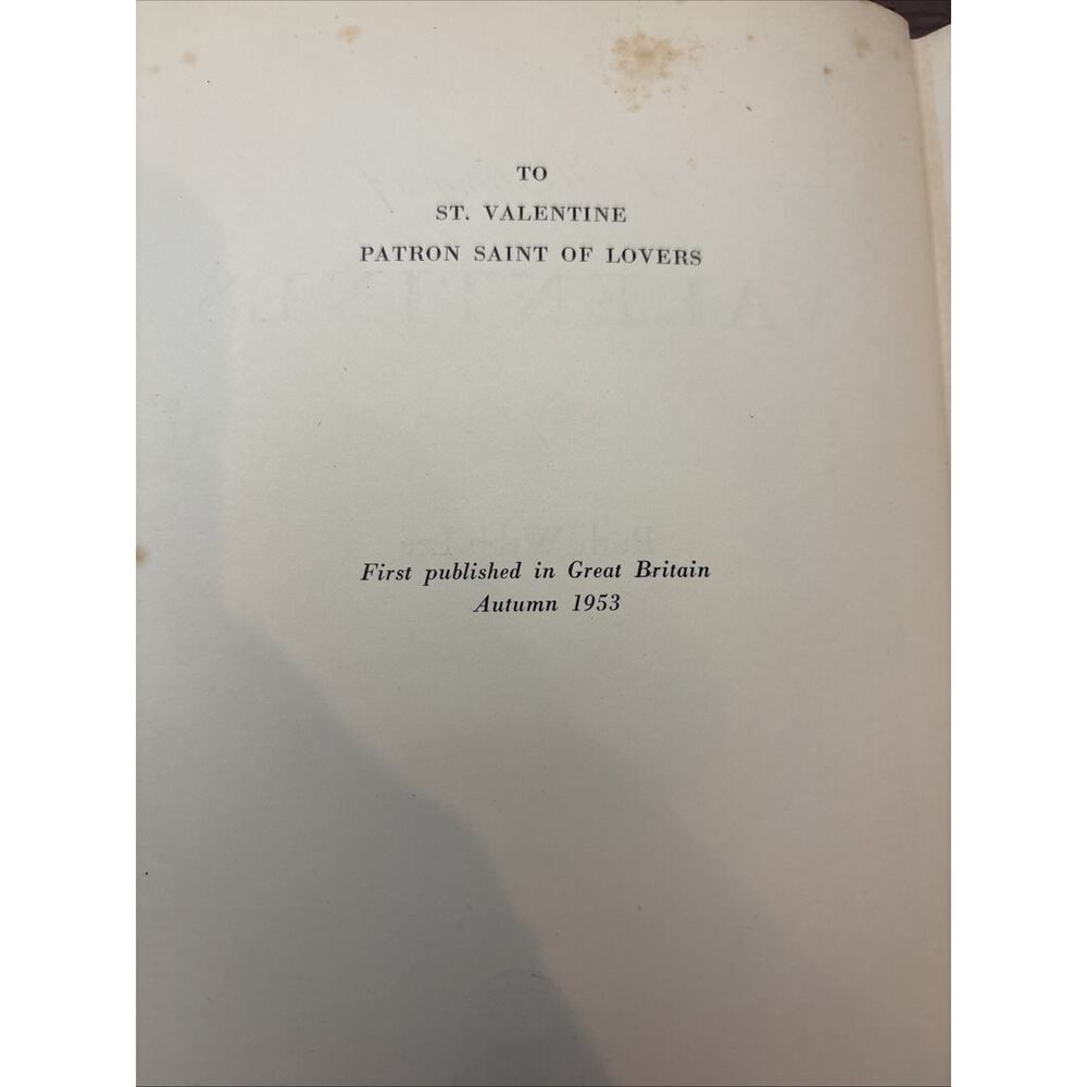 A History Of Valentines-Great Britain Edition-Ruth Webb Lee-1953 - Picture 16 of 16